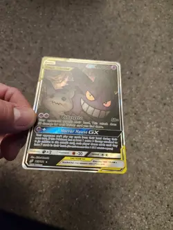 Pokemon TCG Gengar & Mimikyu GX Holo Ultra Rare Card Sun & Moon Team Up 165/181 - Image 4