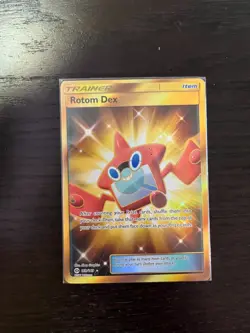 Rotom Dex - 159/149 - Pokemon Sun & Moon Base Set Secret Rare Card NM - Image 1