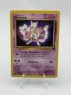 Mewtwo Pokemon Card Black Star Promo Set #3 Movie Release WB Stamped WOTC TCG LP - Image 1