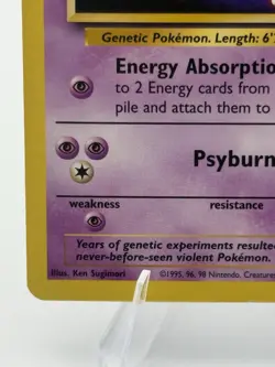 Mewtwo Pokemon Card Black Star Promo Set #3 Movie Release WB Stamped WOTC TCG LP - Image 2