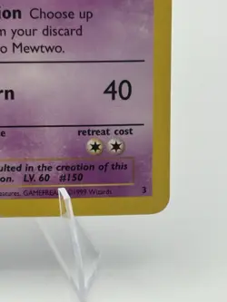 Mewtwo Pokemon Card Black Star Promo Set #3 Movie Release WB Stamped WOTC TCG LP - Image 5