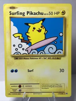 Surfing Pikachu - 111/108 - Pokemon Evolutions XY Secret Rare Card - Image 1