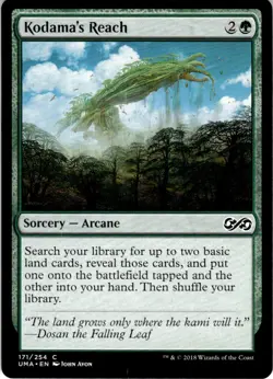 2018 Magic The Gathering Ultimate Masters Kodama's Reach #171 Light Play - Image 1