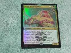 MTG FOIL Blech, Loafing Pest x1 Rare Secrets of Strixhaven NM Low SH - Image 1