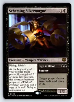 Scheming Silvertongue -Secrets of Strixhaven - Image 1