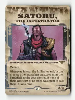 Satoru, the Infiltrator - #298 - Non Foil - MTG - Near Mint - Image 1