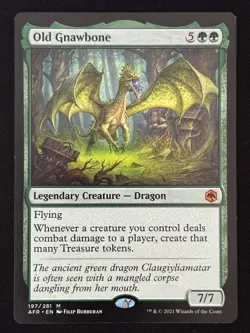 1x MTG Old Gnawbone - Adventures in the Forgotten Realms (AFR) #197 - Magic - Image 1