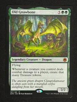 1x MTG Old Gnawbone - Adventures in the Forgotten Realms (AFR) #197 - Magic - Image 3