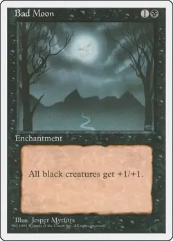 Bad Moon MTG Core Set 4th Edition Regular - Image 1