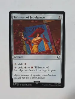 #248 2024 Fallout PIP Talisman of Indulgence Commander UNCOMMON NM - Image 1
