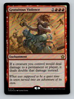 Gratuitous Violence Foil R Foundations 715 NM - Image 1