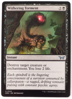Withering Torment - Duskmourn: House of Horror (DSK) - EN U 0124 - Image 1
