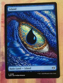 Island (0288) (Dragon Eye) MTG Tarkir: Dragonstorm (TDM) (NM) - Image 1