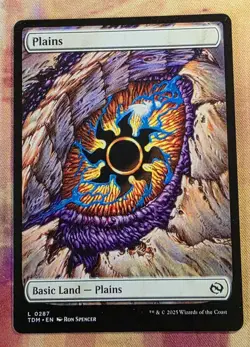 Plains (0287) (Dragon Eye) MTG Tarkir: Dragonstorm (TDM) (NM) - Image 1