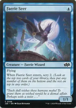 Faerie Seer - C106 - MTG - Foundations Jumpstart (J25) - Image 1