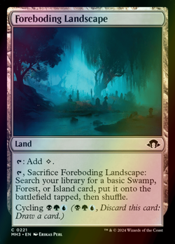 MTG Foreboding Landscape Foil ** Modern Horizons 3 ** English (NM) - Image 1