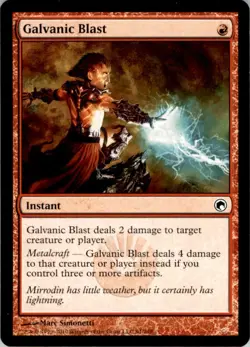 2010 Magic The Gathering Scars of Mirrodin Galvanic Blast #91 Light Play - Image 1