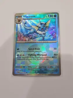 Pokemon TCG Vaporeon (Poke Ball Pattern) 022/131 Prismatic Evolutions Holo NM - Image 1
