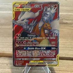 Reshiram & Charizard GX (Full Art) 194/214 SM Unbroken Bonds Ultra Rare Pokemon - Image 1