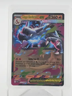 MEGA CHARIZARD X EX 2025 POKEMON PHANTASMAL FLAMES DOUBLE RARE #013/094 Q6890 - Image 1