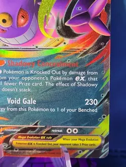 Pokemon | Mega Gengar EX | Phantasmal Flames 056/094 | Double Rare Holo Foil - Image 4