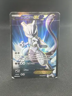 Mewtwo EX (157 Full Art) 157/162 Breakthrough Holo Damaged Pokemon TCG - Image 1