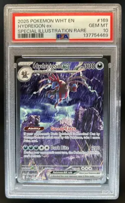 2025 Pokemon White Flare Hydreigon ex Special Illustration Rare #169/086 PSA 10 - Image 1