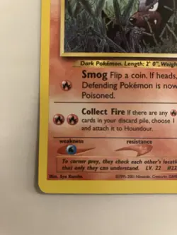 Vintage 2001 Pokemon TCG 🔥 Houndour 🔥 Neo Discovery Set 24/75! - Image 5