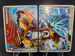 Suicune & Entei Legend (Top & Bottom) 94/95 Pokemon Unleashed Holo Pair LP Swirl - Image 1
