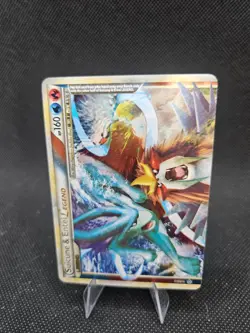 Suicune & Entei Legend (Top & Bottom) 94/95 Pokemon Unleashed Holo Pair LP Swirl - Image 4