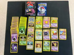 Pokemon Trouble Theme Deck WOTC Vintage Team Rocket 1999 Complete Box (B) - Image 1