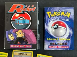 Pokemon Trouble Theme Deck WOTC Vintage Team Rocket 1999 Complete Box (B) - Image 3