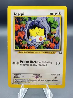 2000 Pokemon Neo Genesis Togepi #51 Extremely LP - Image 1