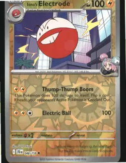 Iono's Electrode 048/159 Uncommon Journey Together Pokemon Reverse Holo NM - Image 1