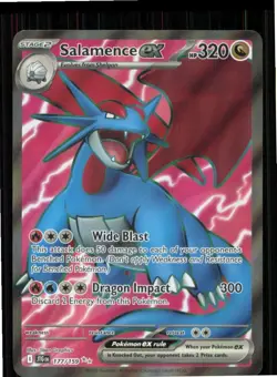 Salamence ex 177/159 Ultra Rare Journey Together Pokemon Near Mint - Image 1