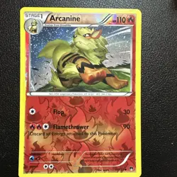 2016 Pokemon XY BREAKpoint Arcanine Reverse Holo #11/122 Near Mint - Image 1