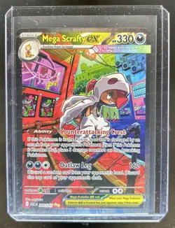 2026 Pokemon Ascended Heroes Mega Scrafty ex Special Illustration Rare #285/217 - Image 1