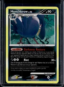 2009 Pokemon Platinum Supreme Victors Honchkrow #29/147 - Image 1