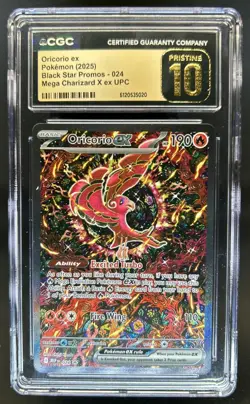 2025 Pokemon MEP Black Star Promos Oricorio ex #024 CGC 10 - Image 1