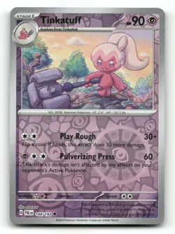 Tinkatuff 104/193 - Paldea Evolved Reverse Holo - Pokemon Card NM/M - Image 1