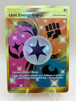 Unit Energy FightingDarknessFairy 146/131 Secret Rare Forbidden Light Pokemon NM - Image 1