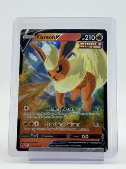 FLAREON V SWSH149 SWORD & SHIELD BLACK STAR PROMO FULL ART POKEMON TCG Q3110 - Image 1