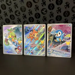 Pokemon TCG First Partner Illustration Collection Gen 4 Sinnoh Starters NM - Image 1