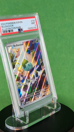 2024 POKEMON SCR EN-STELLAR CROWN ILLUSTRATION RARE #143 BULBASAUR PSA 9 - Image 2