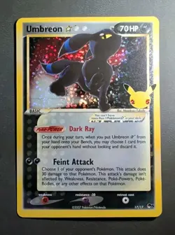 Umbreon 2021 Pokemon Sword & Shield Celebrations Classic #17 - Image 1