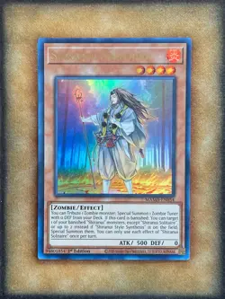 Yugioh Shiranui Solitaire MAMA-EN054 Ultra Rare 1st Ed NM - Image 1
