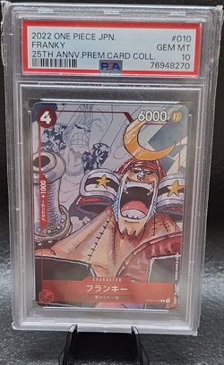 ONE PIECE FRANKY #010 25TH ANNIVERSARY PREMIUM CARD COLLECTION 2022 PSA 10 JP - Image 1