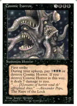 1995 Magic The Gathering Fourth Edition Cosmic Horror #126 Light Play - Image 1