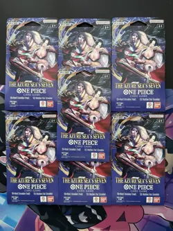OP14-EB04 - Lot Of 7 Sleeved Booster | The Azure Sea’s Seven One Piece TCG New - Image 1