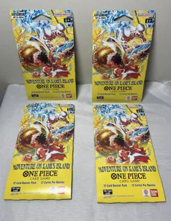 One Piece (OP15) EB04 - Adventure on Kami's Island Sleeved Booster Pack LOT OF 4 - Image 1